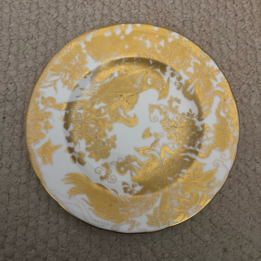 COPY - Royal crown derby 24 carat gold aves coffee saucer